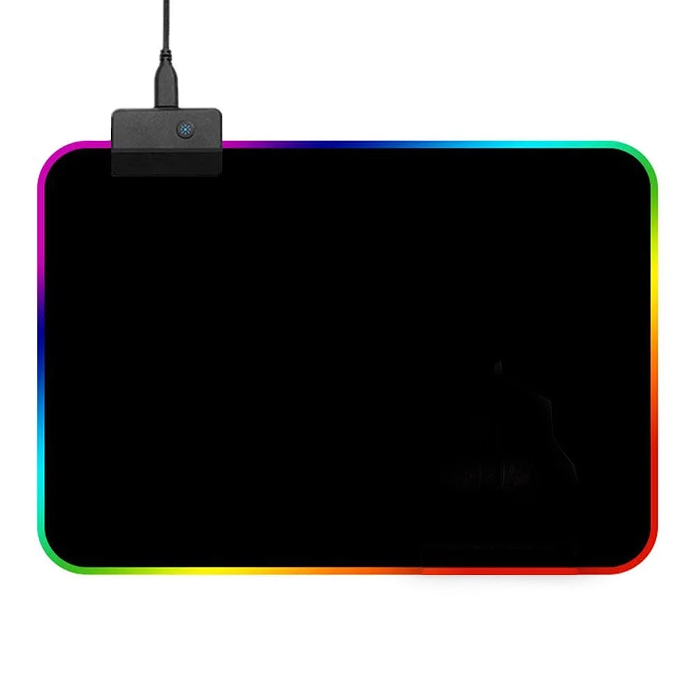 Gaming Mouse Pad RGB LED Light Color Switching for Computer Laptop Colorfull