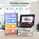 Portable Monitor 15.6-Inch FHD 1080P Ultra-Slim Travel External Monitor HDR IPS Gaming Display with Kickstand &Speakers USB-C HDMI Plug&Play，For Laptop PC Phone PS4/5 Xbox Switch