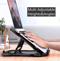 Rotatable  for 10-17" Laptops, Adjustable Height Laptop Riser for Desk, Portable Computer Stands Swivel Laptop Support with Phone Stand, Notebook Mount Holder Macbook Air Pro Lift