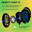 Cloud Stinger 2 – Gaming Headset, DTS Headphone:X Spatial Audio, Lightweight Over-Ear Headset with Mic, Swivel-To-Mute Function, 50Mm Drivers, PC Compatible, Black