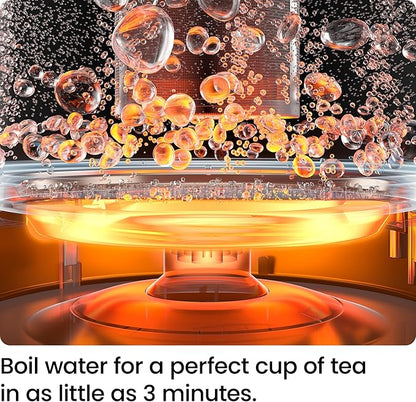 Electric Glass Kettle With Tea Infuser - 1L Fast Boil