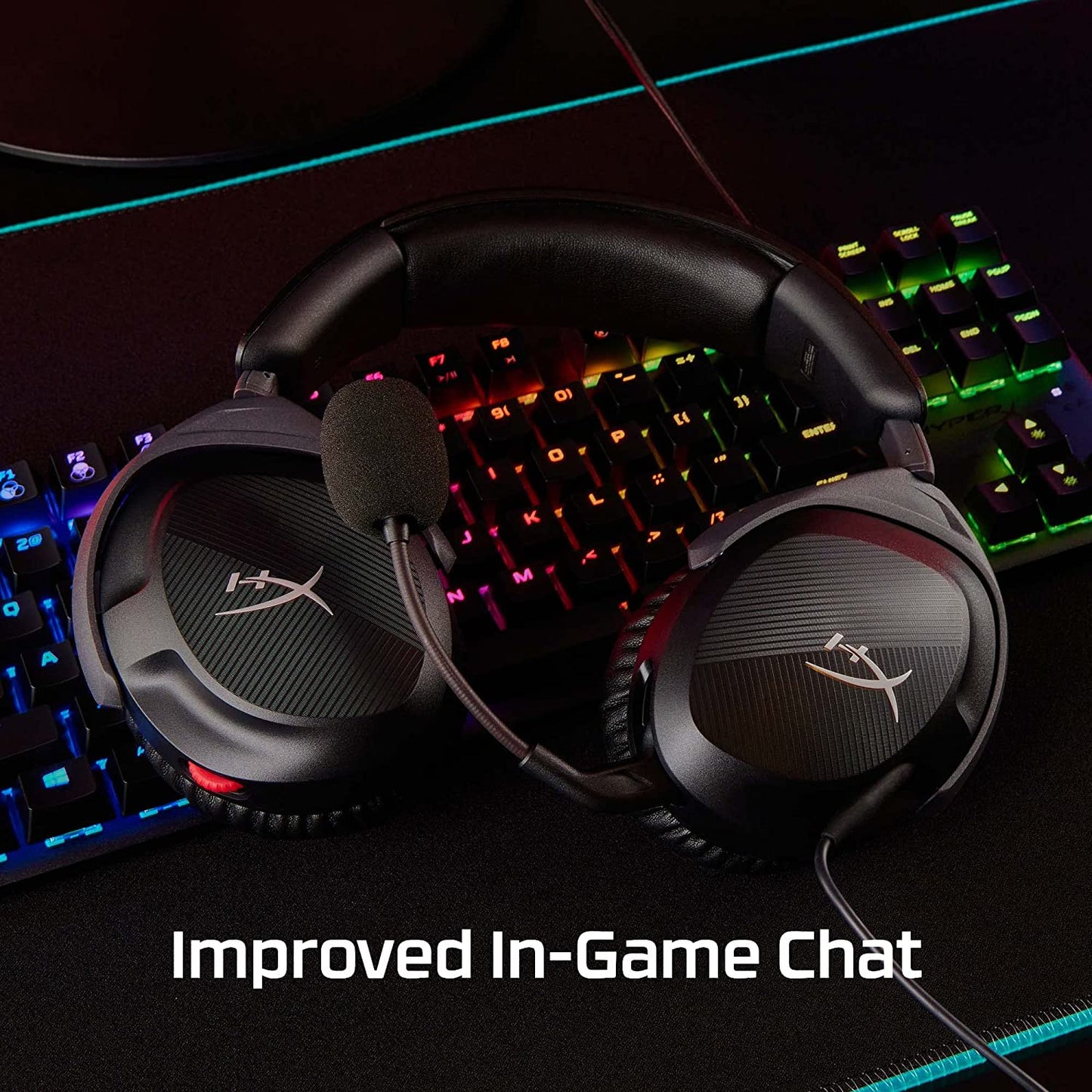 Cloud Stinger 2 – Gaming Headset, DTS Headphone:X Spatial Audio, Lightweight Over-Ear Headset with Mic, Swivel-To-Mute Function, 50Mm Drivers, PC Compatible, Black