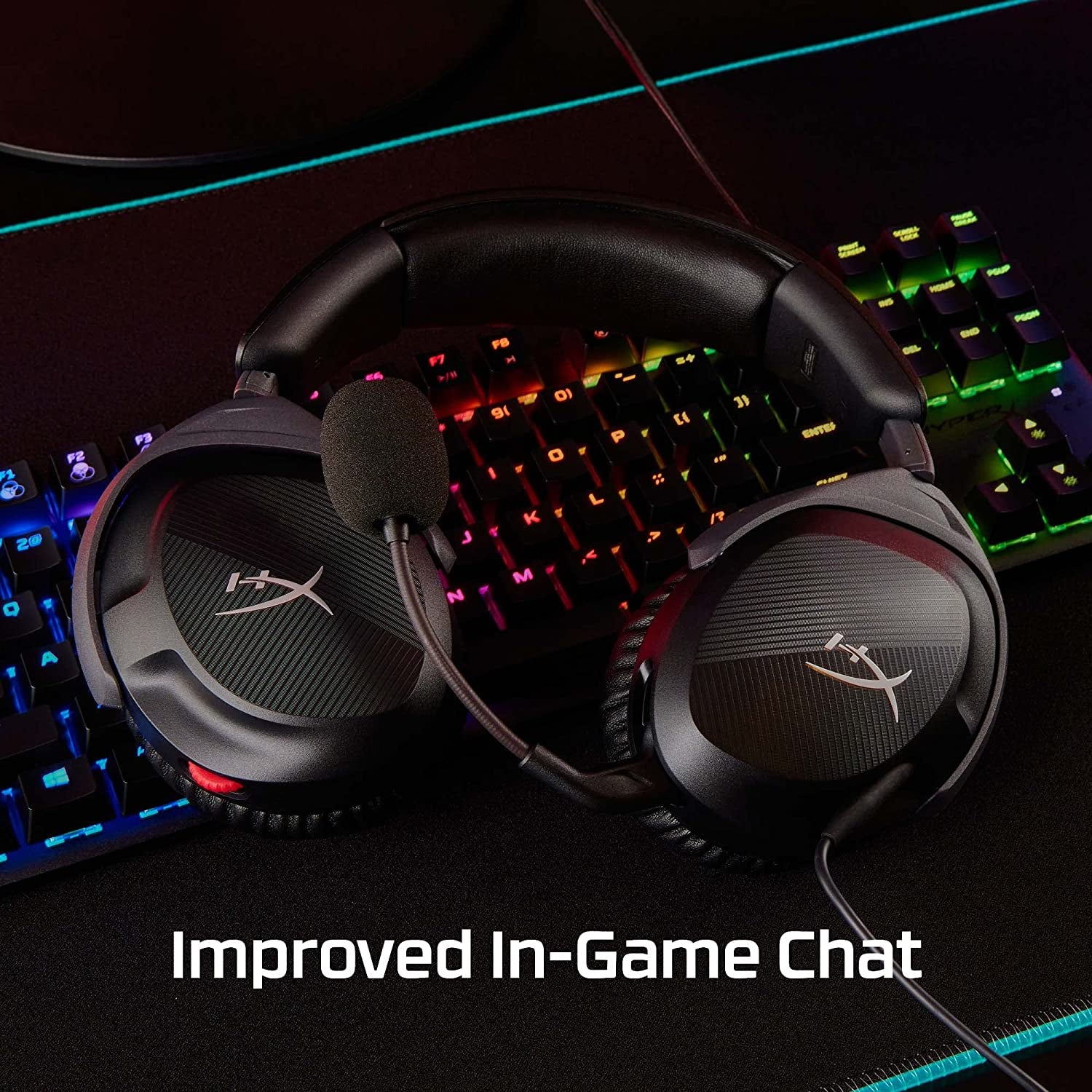 Cloud Stinger 2 – Gaming Headset, DTS Headphone:X Spatial Audio, Lightweight Over-Ear Headset with Mic, Swivel-To-Mute Function, 50Mm Drivers, PC Compatible, Black