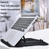 Rotatable  for 10-17" Laptops, Adjustable Height Laptop Riser for Desk, Portable Computer Stands Swivel Laptop Support with Phone Stand, Notebook Mount Holder Macbook Air Pro Lift